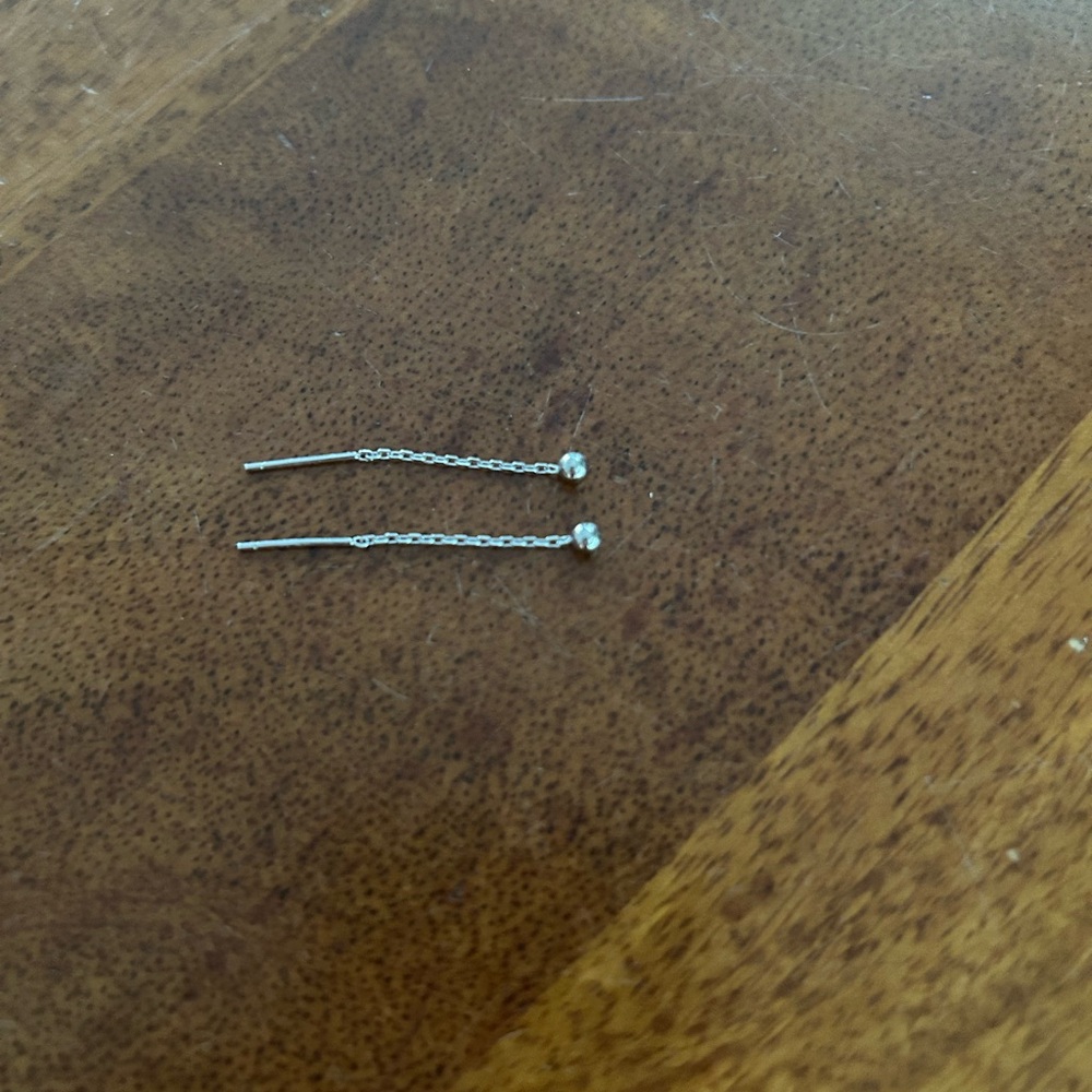 Delicate Silver Threader Earrings